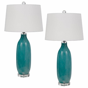 Cullman - 1 Light Table Lamp (Set of 2) In Contemporary Style-29 Inches Tall and 15 Inches Wide