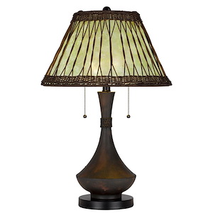Mateo - 2 Light Table Lamp In Art Deco Style-25.5 Inches Tall and 17 Inches Wide - 1329172