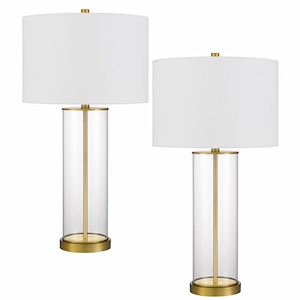 Hookerton - 1 Light Table Lamp (Set of 2) In Contemporary Style-29 Inches Tall and 15 Inches Wide