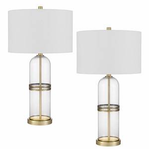 Lenoir - 1 Light Table Lamp (Set of 2) In Contemporary Style-28 Inches Tall and 15 Inches Wide