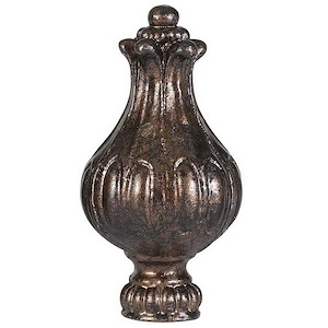 Metal Cast Finial-10.6 Inches Wide by 7.6 Inches High