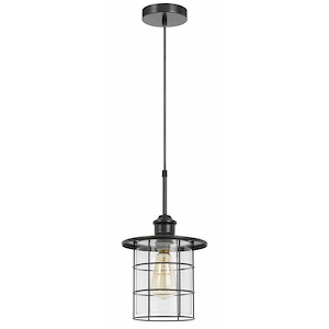 Silverton-1 Light Pendant in Lifestyle/Lodge Style-8.5 Inches Wide by 15 Inches High