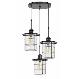 Silverton-3 Light Pendant in Lifestyle/Lodge Style-16 Inches Wide by 15 Inches High
