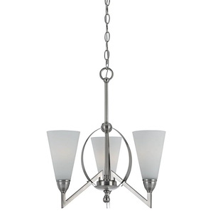 Canroe-Three Light Chandelier-18 Inches Wide by 19 Inches High