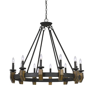 Cruz-Twelve Light Chandelier-39 Inches Wide by 35.4 Inches High