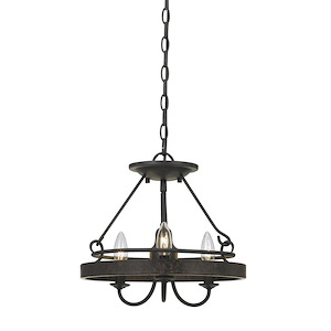 Helena-Three Light Convertible Pendant-14 Inches Wide by 11.5 Inches High