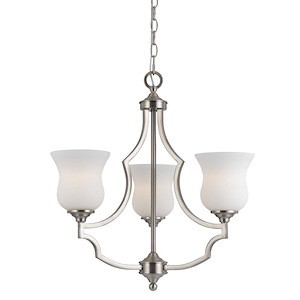 Barrie-Three Light Chandelier-22 Inches Wide by 22 Inches High