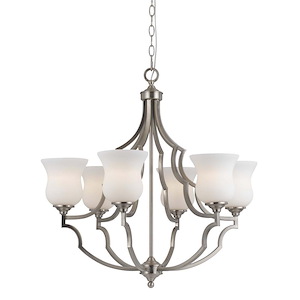 Barrie-Six Light Chandelier-28 Inches Wide by 27 Inches High