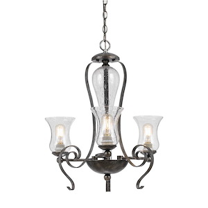 Classic-Three Light Chandelier-23.5 Inches Wide by 25 Inches High - 401165