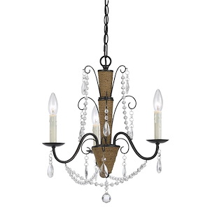 Antigo-Three Light Chandelier-18 Inches Wide by 24.25 Inches High