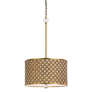 Fairview-Three Light Pendant-16 Inches Wide by 25 Inches High