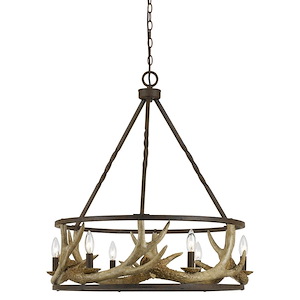 Antler-Six Light Chandelier-22.5 Inches Wide by 42.75 Inches High