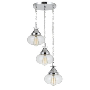 Maywood-Three Light Pendant in Modern Style-8 Inches Wide by 9 Inches High - 513458