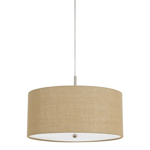 Addison-Three Light Pendant in Casual Style-18 Inches Wide by 11.5 Inches High