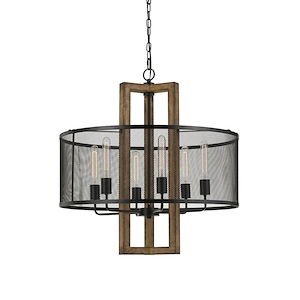 Monza-Six Light Chandelier-28 Inches Wide by 29 Inches High