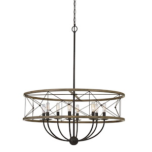 Modica-Eight Light Pendant-30 Inches Wide by 36.3 Inches High
