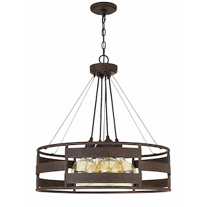 Rochefort-4 Light Chandelier in Lifestyle/Lodge Style-24 Inches Wide by 27 Inches High - 1024773