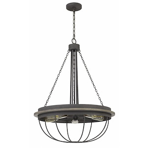Nixa-5 Light Chandelier in Lifestyle/Lodge Style-24 Inches Wide by 33 Inches High - 1024764