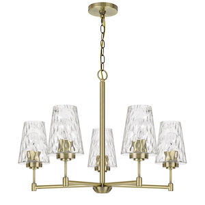 Crestwood-5 Light Chandelier in Lifestyle Style-30 Inches Wide by 21 Inches High