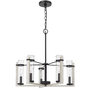 Olivette-5 Light Chandelier in Lifestyle Style-22 Inches Wide by 22 Inches High
