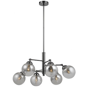 Prato - 6 Light Chandelier-52 Inches Tall and 32 Inches Wide