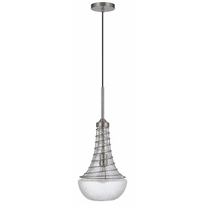 Baraboo - 1 Light Mini Pendant In Modern Style-21 Inches Tall and 14.25 Inches Wide