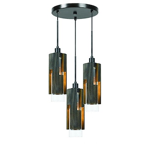 3 Light Chandelier-24.5 Inches Tall and 12.25 Inches Wide