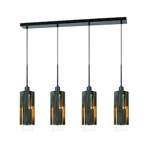 4 Light Chandelier-24.5 Inches Tall and 39.5 Inches Wide
