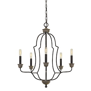 Lebrija - 5 Light Chandelier-27.25 Inches Tall and 24 Inches Wide - 1329373