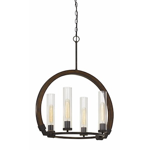 Sulmona - 4 Light Chandelier-30.3 Inches Tall and 24 Inches Wide