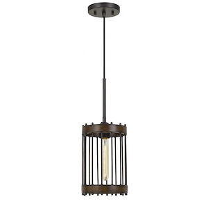 Cantania - 1 Light Pendant In Industrial Style-17.5 Inches Tall and 6.75 Inches Wide - 1329279