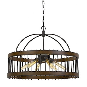 Cantania - 6 Light Pendant In Industrial Style-22 Inches Tall and 29.25 Inches Wide - 1329128