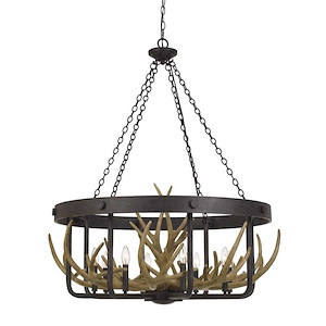 Angelo - 8 Light Chandelier In Industrial Style-42.75 Inches Tall and 34.75 Inches Wide - 1329488