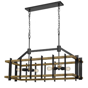 Bruck - 6 Light Chandelier In Industrial Style-26.75 Inches Tall and 41 Inches Wide