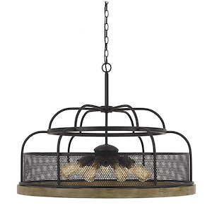 Akaki - 9 Light Chandelier In Industrial Style-34 Inches Tall and 25 Inches Wide