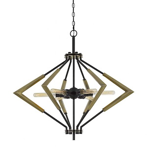 Malounta - 6 Light Chandelier In Industrial Style-30 Inches Tall and 32 Inches Wide