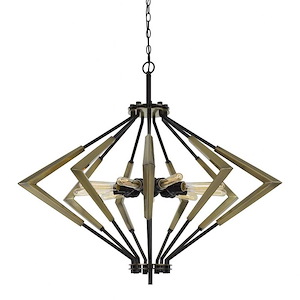 Malounta - 9 Light Chandelier In Industrial Style-33 Inches Tall and 38 Inches Wide - 1329379
