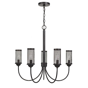 Fulton - 5 Light Chandelier-24 Inches Tall and 26.5 Inches Wide