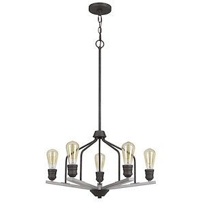 Corming - 5 Light Chandelier-34 Inches Tall and 24 Inches Wide