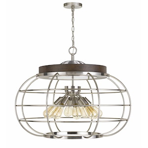 Liberty - 8 Light Chandelier In Modern Style-25 Inches Tall and 31.5 Inches Wide - 1329380