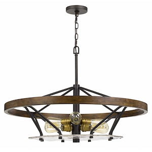 Sherrill - 6 Light Chandelier-22 Inches Tall and 32 Inches Wide