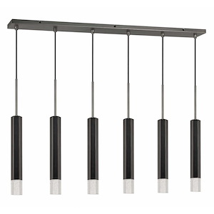 42W 6 LED Pendant In Modern Style-24 Inches Tall and 40 Inches Wide