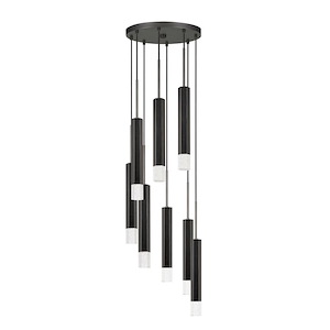 56W 8 LED Pendant In Modern Style-24 Inches Tall and 16 Inches Wide