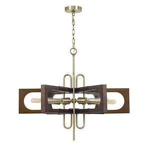Sneek - 6 Light Chandelier In Traditional Style-25 Inches Tall and 30 Inches Wide