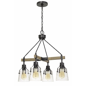Aosta - 4 Light Chandelier In Traditional Style-22 Inches Tall and 22 Inches Wide