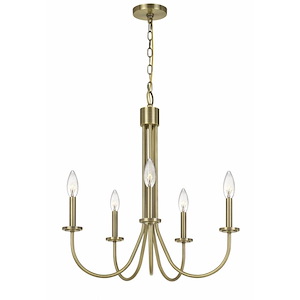 Spiez - 5 Light Chandelier In Traditional Style-26.5 Inches Tall and 24.5 Inches Wide