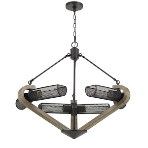 Baden - 6 Light Chandelier In Traditional Style-28 Inches Tall and 32 Inches Wide