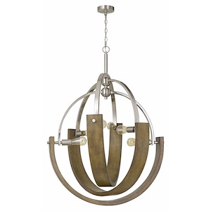 Rauma - 6 Light Chandelier In Traditional Style-46.5 Inches Tall and 34 Inches Wide