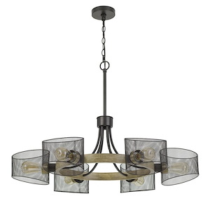 Dronten - 6 Light Chandelier In Traditional Style-25.5 Inches Tall and 36 Inches Wide