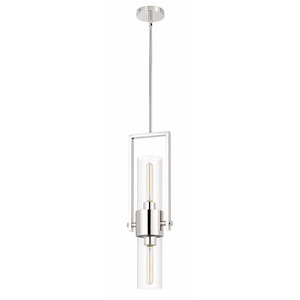 Redmond - 2 Light Pendant In Modern Style-75.25 Inches Tall and 4.5 Inches Wide